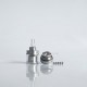RekaVape Four One Five 415V2 415 V2 Style Short MTL RTA Atomizer - Silver, 316SS + PC, 22mm, Diameter