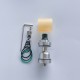 RekaVape Skyline R Style RTA Rebuildable Atomizer - Silver, 3.2ml, 1.2mm / 2.0mm, 22mm Diameter