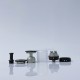 RekaVape Taifun GTR Style MTL RTA Rebuildable Tank Atomizer - Black, 316 Stainless Steel + PC, 4.0ml, 23mm Diameter
