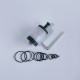 RekaVape Taifun GTR Style MTL RTA Rebuildable Tank Atomizer - Black, 316 Stainless Steel + PC, 4.0ml, 23mm Diameter