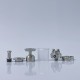 RekaVape Taifun GTR Style MTL RTA Rebuildable Tank Atomizer - Silver, 316 Stainless Steel + PC, 4.0ml, 23mm Diameter