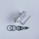RekaVape Taifun GTR Style MTL RTA Rebuildable Tank Atomizer - Silver, 316 Stainless Steel + PC, 4.0ml, 23mm Diameter