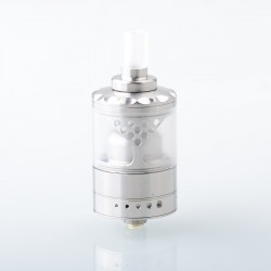 RekaVape Hurricane 1.4 NG Style RTA Rebuildable Tank Atomizer - Silver, 3.0ml, 24mm Diameter