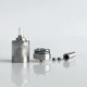 RekaVape Hurricane 1.4 NG Style RTA Rebuildable Tank Atomizer - Silver, 3.0ml, 24mm Diameter