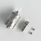 RekaVape Hurricane 1.4 NG Style RTA Rebuildable Tank Atomizer - Silver, 3.0ml, 24mm Diameter