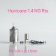 RekaVape Hurricane 1.4 NG Style RTA Rebuildable Tank Atomizer - Silver, 3.0ml, 24mm Diameter