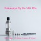 RekaVape BY-kA KA V8+ Style MTL RTA Atomizer Standard Set - Silver, 5.0ml, 22mm Diameter