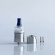 RekaVape Caiman V.5 Style RDA Rebuildable Dripping Atomizer - Silver, 316SS, Air Pins 1.2mm / 1.4mm / 1.7mm, 22mm