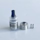 RekaVape Caiman V.5 Style RDA Rebuildable Dripping Atomizer - Silver, 316SS, Air Pins 1.2mm / 1.4mm / 1.7mm, 22mm