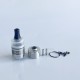 RekaVape Caiman V.5 Style RDA Rebuildable Dripping Atomizer - Silver, 316SS, Air Pins 1.2mm / 1.4mm / 1.7mm, 22mm