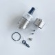 RekaVape Caiman V.5 Style RDA Rebuildable Dripping Atomizer - Silver, 316SS, Air Pins 1.2mm / 1.4mm / 1.7mm, 22mm