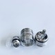RekaVape Caiman V.4 Style MTL RDA Rebuildable Dripping Atomizer - Silver, 316 Stainless Steel, 22mm Diameter