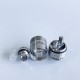 RekaVape Caiman V.4 Style MTL RDA Rebuildable Dripping Atomizer - Silver, 316 Stainless Steel, 22mm Diameter