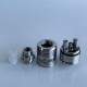 RekaVape Caiman V.4 Style MTL RDA Rebuildable Dripping Atomizer - Silver, 316 Stainless Steel, 22mm Diameter