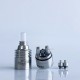 RekaVape Caiman V.4 Style MTL RDA Rebuildable Dripping Atomizer - Silver, 316 Stainless Steel, 22mm Diameter