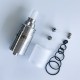 RekaVape Caiman V.4 Style MTL RDA Rebuildable Dripping Atomizer - Silver, 316 Stainless Steel, 22mm Diameter