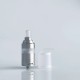 RekaVape KA V8 Style RTA Rebuildable Tank Atomizer w/ Full Tank Kit - Silver, 316 Stainless Steel, 5ml, 22mm Diameter