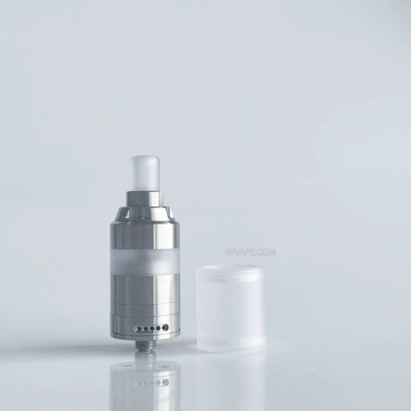 RekaVape KA V8 Style RTA Rebuildable Tank Atomizer w/ Full Tank Kit - Silver, 316 Stainless Steel, 5ml, 22mm Diameter