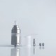RekaVape KA V8 Style RTA Rebuildable Tank Atomizer w/ Full Tank Kit - Silver, 316 Stainless Steel, 5ml, 22mm Diameter