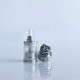RekaVape By-ka V9 Style RTA Rebuildable Tank Atomizer - Silver, 3.0ml, Air Pins 1.2 / 1.4 / 1.7mm, 22mm Diameter