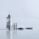RekaVape By-ka V9 Style RTA Rebuildable Tank Atomizer - Silver, 3.0ml, Air Pins 1.2 / 1.4 / 1.7mm, 22mm Diameter