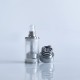 RekaVape By-ka V9 Style RTA Rebuildable Tank Atomizer - Silver, 5.0ml, Air Pins 1.2 / 1.4 / 1.7mm, 22mm Diameter