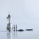 RekaVape By-ka V9 Style RTA Rebuildable Tank Atomizer - Silver, 5.0ml, Air Pins 1.2 / 1.4 / 1.7mm, 22mm Diameter