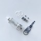 RekaVape By-ka V9 Style RTA Rebuildable Tank Atomizer - Silver, 5.0ml, Air Pins 1.2 / 1.4 / 1.7mm, 22mm Diameter