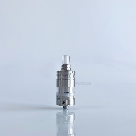 RekaVape By-ka V9 Style RTA Rebuildable Tank Atomizer w/ Combi Tank Tube - Silver, 3.0ml, Air Pins 1.2 / 1.4 / 1.7mm, 22mm Dia