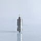 RekaVape By-ka V9 Style RTA Rebuildable Tank Atomizer w/ Combi Tank Tube - Silver, 5.0ml, Air Pins 1.2 / 1.4 / 1.7mm, 22mm Dia