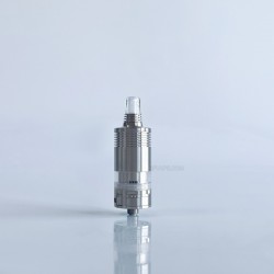 RekaVape By-ka V9 Style RTA Rebuildable Tank Atomizer w/ Combi Tank Tube - Silver, 5.0ml, Air Pins 1.2 / 1.4 / 1.7mm, 22mm Dia