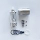 RekaVape By-ka V9 Style RTA Rebuildable Tank Atomizer w/ Combi Tank Tube - Silver, 5.0ml, Air Pins 1.2 / 1.4 / 1.7mm, 22mm Dia