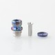 Rekavape Mission XV Mini Nuke V2 Style Integrated Drip Tip + Fire Button Set for dotMod dotAIO V2 Pod - Ebtropic, Titanium + SS