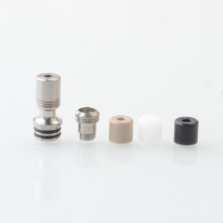 Authentic YFTK Telescopic Claw Hammer 510 Drip Tip Set - Silver 4 PCS Mouthpieces