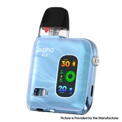 [Ships from Bonded Warehouse] Authentic SMOK Alpha Mix Pod System Kit - Blue, Top Pod 30W 2ml 0.6ohm + Boost Pod 20W 2ml 0.8ohm