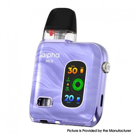 [Ships from Bonded Warehouse] Authentic SMOK Alpha Mix Pod System - Purple, Top Pod 30W 2ml 0.6ohm + Boost Pod 20W 2ml 0.8ohm