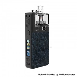 Authentic LVE Orion II Pro 50W Pod Mod Kit RBA + Coil Kit - Black Dark Matter, VW 5~50W, 1900mAh, 4.5ml, 0.4ohm / 0.6ohm