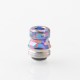 Rekavape Mission XV Mini Nuke V2 Style Boro BB Drip Tip Set for BB / Billet Boro Mod - Digigrid, Titanium + Stainless Steel