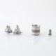 Rekavape Monarchy OST-R Moyard Style MTL RTA Atomizer - Silver, 316SS + PC + PCTG, 4.5ml, Air Pin 1.0, 1.2, 1.5, 1.8mm, 22mm
