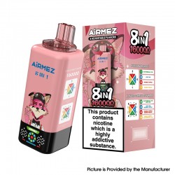 [Ships from EU-1 Warehouse] Airmez Fox 8in1 160K Disposable Kit - Watermelon Ice + Love66 + Double Apple + Mango Peach