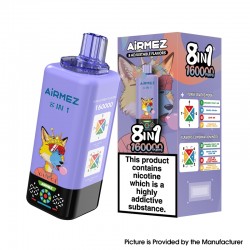 [Ships from EU-1 Warehouse] Airmez Fox 8in1 160K Disposable Kit - Dragon Fruit Ice + Bingo Crush + Love66 + Pineapple Mango