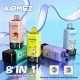 [Ships from EU-1 Warehouse] Airmez Fox 8in1 160K Disposable Kit - Peach Ice + Mixed Berries + Melon Passion Fruit + Triple Mango