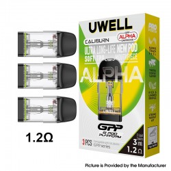 [Ships from Bonded Warehouse] Authentic Uwell Caliburn GPP Alpha Cartridge for Caliburn G5- 1.2ohm, 3.0ml, Top Refill (3 PCS)
