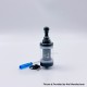 YFTK KF Kayfun Lite Plus Five Pawns Style RTA Rebuildable Tank Atomizer - Black, 316 Stainless Steel, 2.5ml, 22mm Diameter