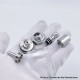 YFTK KF Kayfun Lite Plus Five Pawns Style RTA Rebuildable Tank Atomizer - Silver, 316 Stainless Steel, 2.5ml, 22mm Diameter