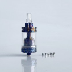 Rekavape Four One Five 415V2 415 V2 Style MTL RTA Atomizer - Titanium Damascus, 4ml, 22mm, Diameter