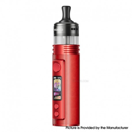 [Ships from Bonded Warehouse] Authentic VOOPOO Drag H40 Pro 40W Pod System Kit - Modern Red, 5~40W, 2450mAh, 5ml, MTL PnP X Pod