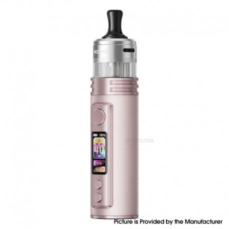 [Ships from Bonded Warehouse] Authentic VOOPOO Drag H40 Pro 40W Pod System Kit - Glow Pink, 5~40W, 2450mAh, 5ml, MTL PnP X Pod