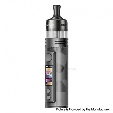 [Ships from Bonded Warehouse] Authentic VOOPOO Drag H40 Pro 40W Pod System Kit - Gray Metal, 5~40W, 2450mAh, 5ml, MTL PnP X Pod