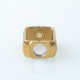 Capsule Style Replacement Boro Tank to 510 Adapter - Textured Gold